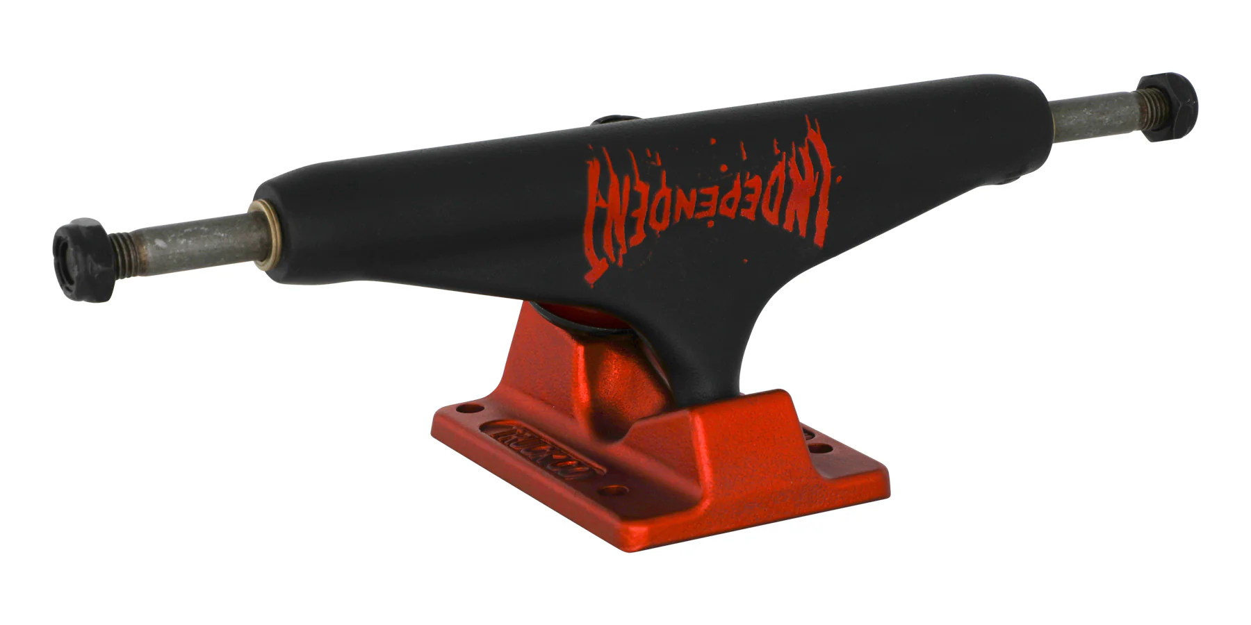 Stage 11 Splatter Span Black / Ano Red Independent Skateboard Truck
