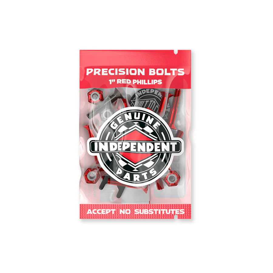 1in Phillips Independent Genuine Parts Red/Black Hardware