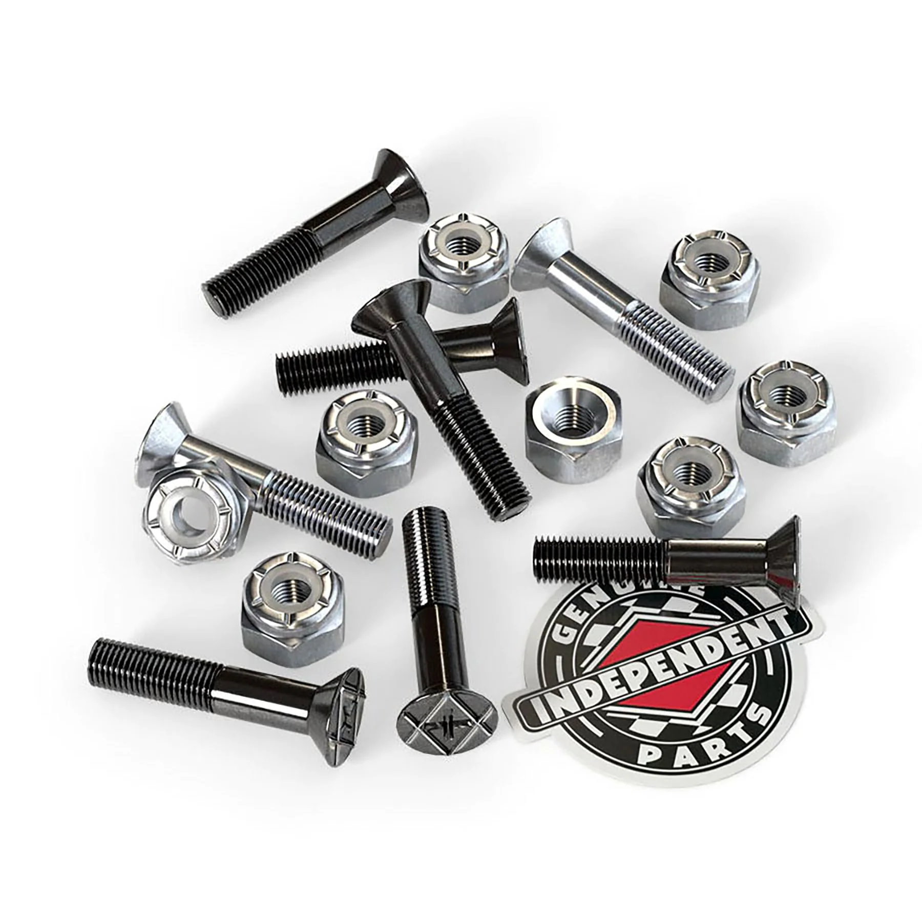 1in Phillips Independent Genuine Parts Black/Silver Hardware