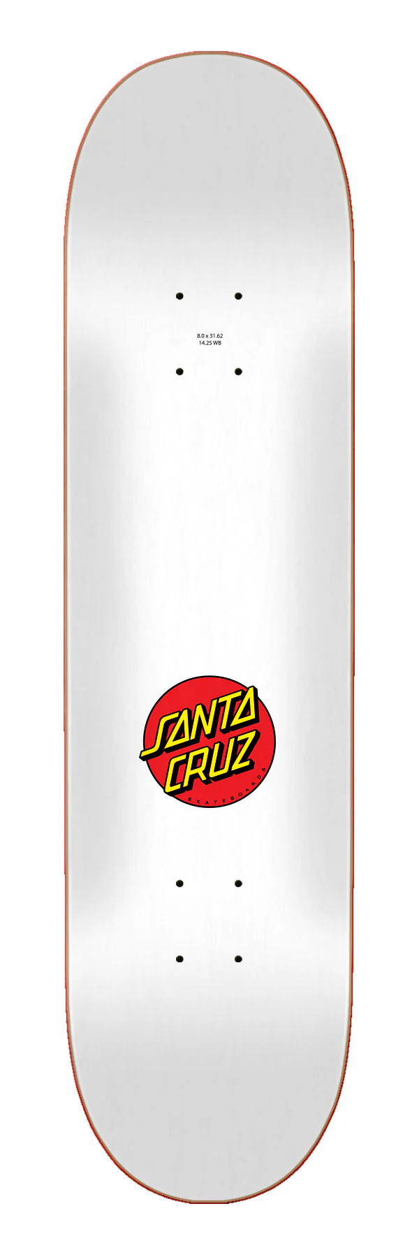 8.00in Classic Dot Santa Cruz Skateboard Deck