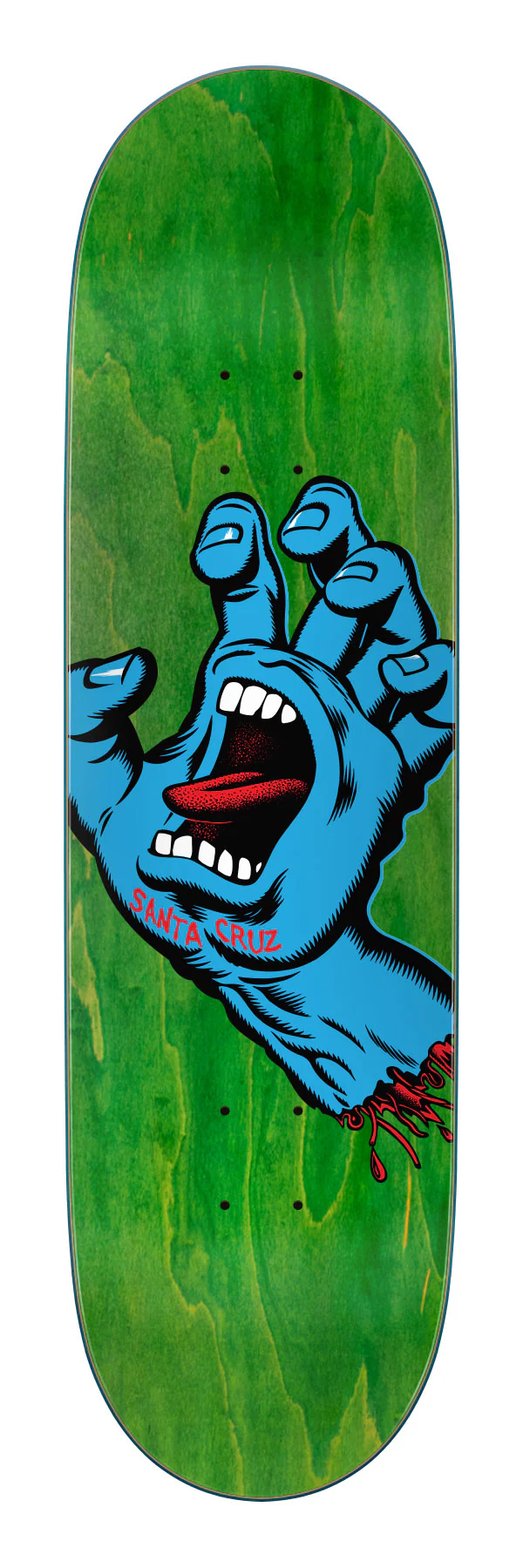 8.80in Screaming Hand Santa Cruz Skateboard Deck