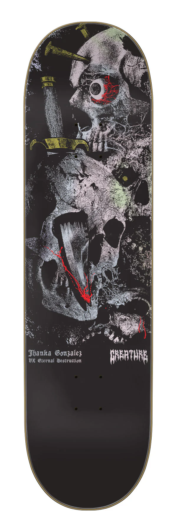 8.375in Jhanka Gonzalez Mortem Creature VX Skateboard Deck