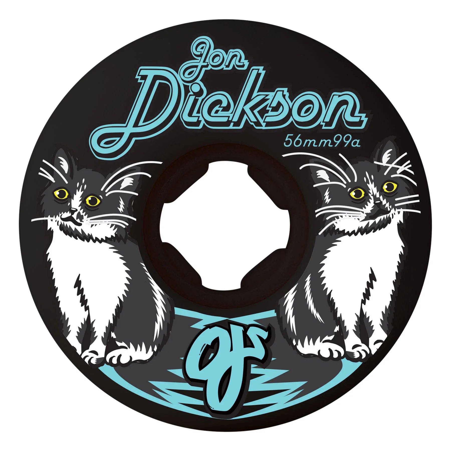 56mm Jon Dickson Cat Chubbies 99a OJ Skateboard Wheels