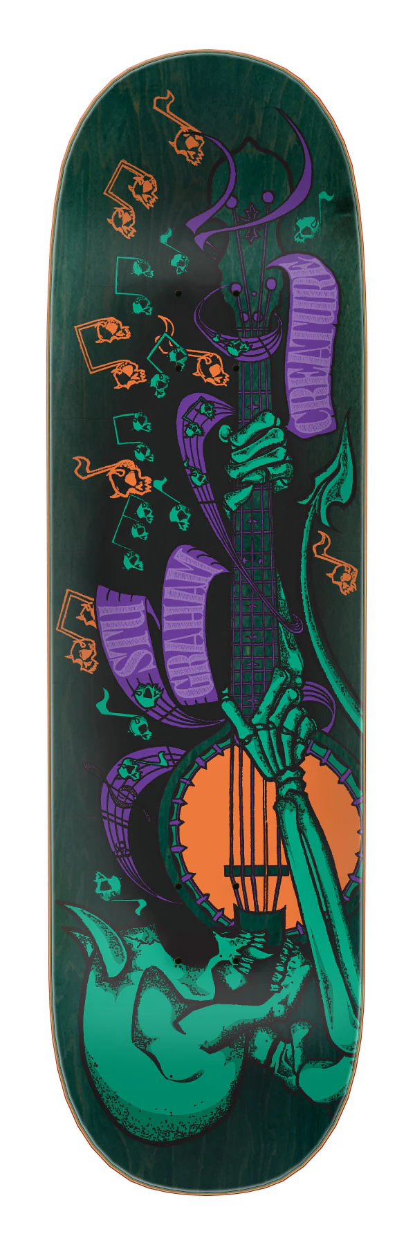 9.125in Stu Graham Stand Fast 2 Creature Shaped Skateboard Deck