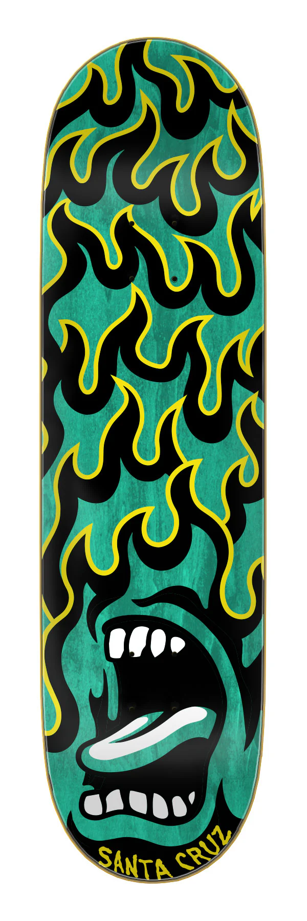 8.5in Screaming Flame Santa Cruz Birch Skateboard Deck