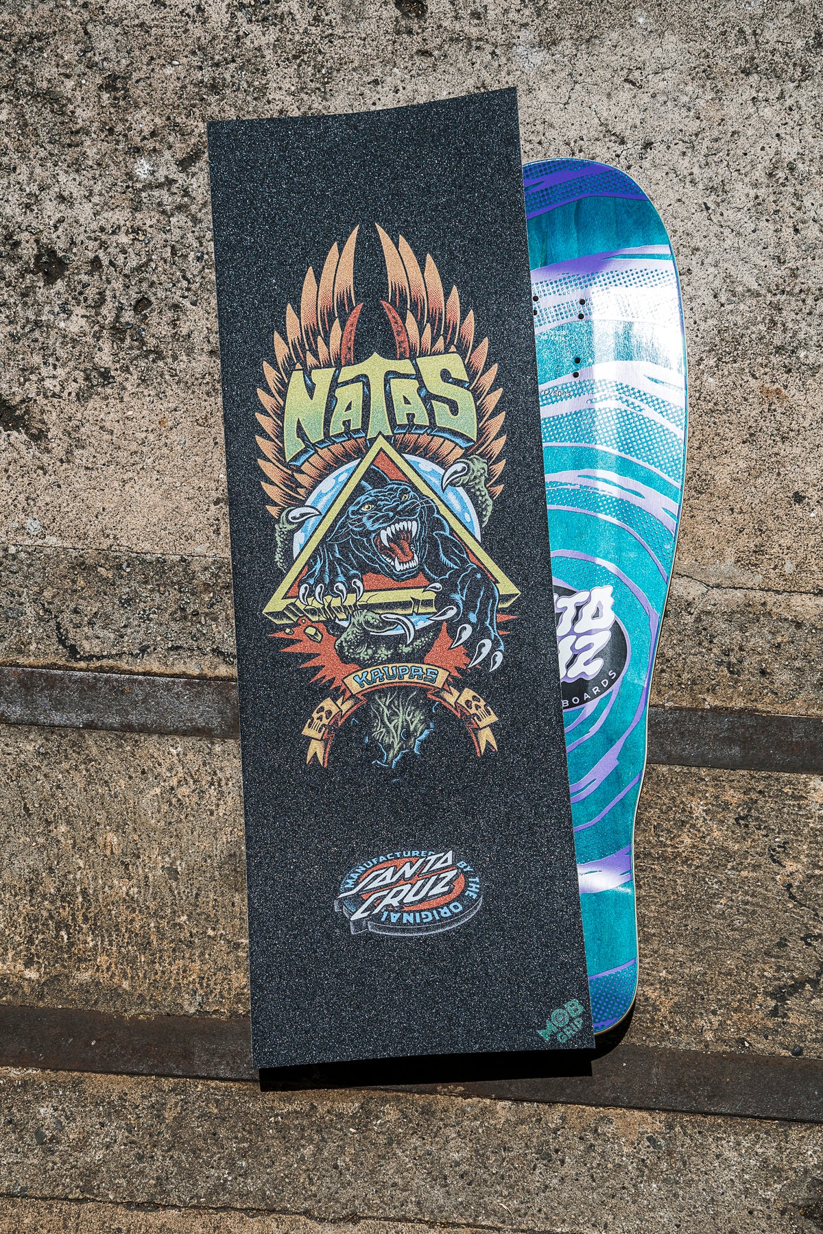 11in Santa Cruz Natas Panther Mob Skateboard Griptape
